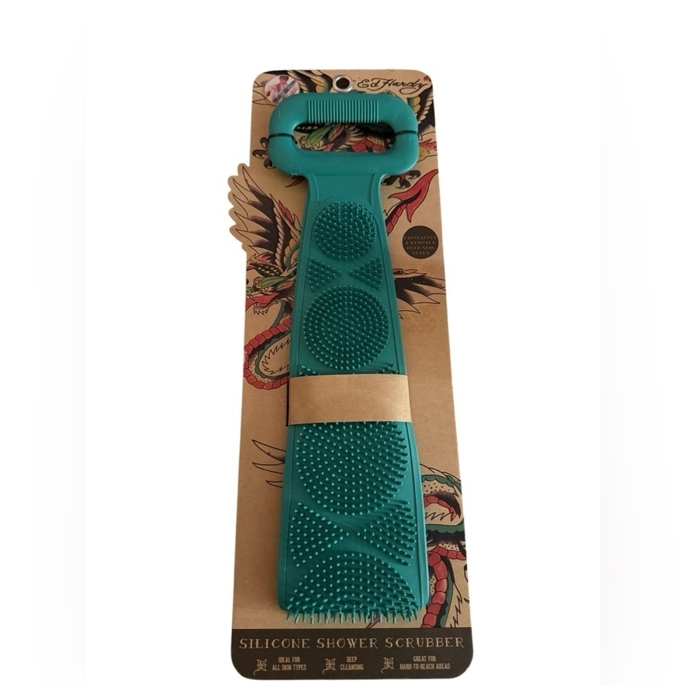 Ed hardy silicone shower scrubber NWT